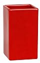 Spirella Quadro Toothbrush Holder Stoneware Red Height 10.5 cm x Width 6.5 cm