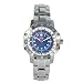 Nautical, Blue & White w/Date, Stainless Bracelet