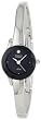 Armitron Women's 752433BLK NOW Diamond Accented Silver-Tone Bangle Dress Watch
