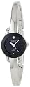 Armitron Women's 752433BLK NOW Diamond Accented Silver-Tone Bangle Dress Watch