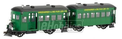On30 Spectrum Rail Bus & Trailer w/DCC, Greenbrier-image