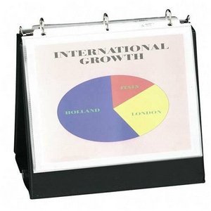 Avery Easel Presentation Binder with Round Ring, Black Vinyl (12880)