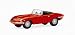 Hornby R7063 00 Gauge Skaledale E-Type Jaguar - Red Skaleautos