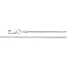 14K White Gold 1.75mm Popcorn Chain - 16, 18 and 20