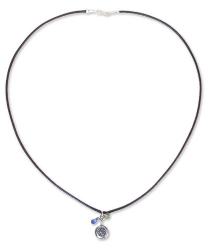 Peridot and Kyanite Choker Necklace Mantra