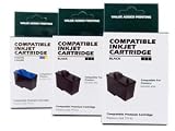 Compatible 3pk NEW DELL 7Y745/7Y743 2-Black/1-Colour Ink Cartridges a940 a960 940 960 All-In-One Remans by PG INK