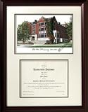 Michigan State University: Union 75th Anniversary Graduate Framed Lithograph w/ Diploma Opening