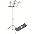 On Stage SM7122BB Folding Music Stand with Carrying Bag - Black