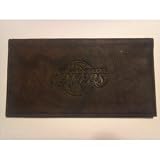 Lakers Chocolate Brown Embossed Checkbook