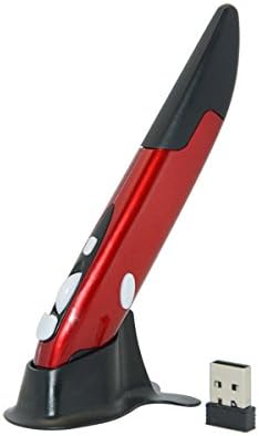 Yatimo PR-03 Mini Portable 2.4G Wireless Pen Mouse Handwriting Smart Mouse for Teaching PPT Computer (Red)