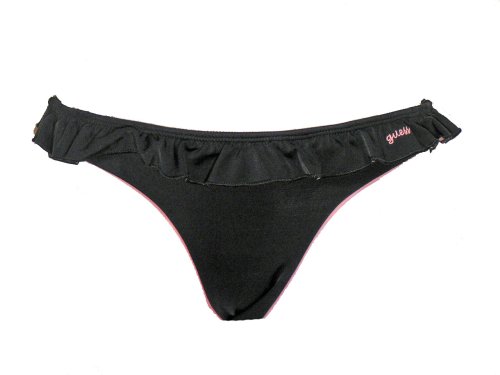 Guess Black Retro Swimsuit-bottoms w/Ruffles