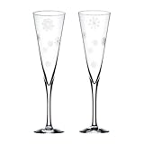 Orrefors Sn� Flute Pair