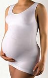 Hanna Seamless Maternity Support Vest Top - Black, White, Nude