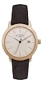 Rotary Ls02489 06 Ladies Gold Plated Champagne Brown Leather Strap Watch