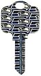 Seattle Seahawks Kwikset KW1 House Key