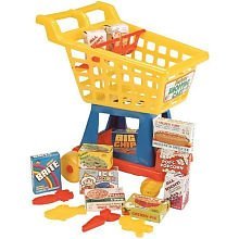 Toy Food w/ Just Like Home 12-Piece Deluxe Shopping Cart