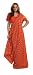 Orange Sari Indian Dress Womens Halloween Costume
