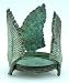 Aloha Bay Palm Wax Candles - Verdigris Base (Iron) with Glass - Votive and Taper Candle Holders