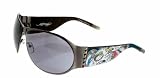 Ed Hardy Battle Shield Sunglasses: Gunmetal
