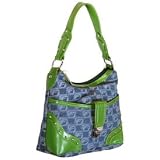 FUBU - Women's Denim Logo Print Hobo: Denim Hobo