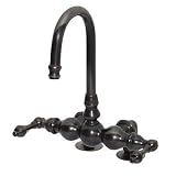American Bath Factory F1-1312-OB-F9-9100-ML-OB F1-1312 Deck Mount Bathtub Faucet, Metal Lever Handle