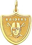 14K Gold NFL Oakland Raiders Logo Charm