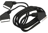 SX18 1 x SCART PLUG to 2 x SCART plug lead, 2 x 1.5m - blister