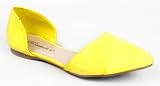 Breckelles DOLLEY-03 Designer Inspired Pointy Toe dOrsay Flat