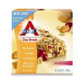 Journ�e Atkins Break Cranberry Almond Bar 5 x 37g