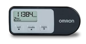 Omron HJ-321 Tri-Axis Pedometer, Black, Pack of 2