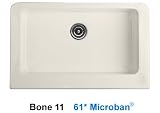 Advantage Primrose Apron Front Single Bowl Undermount Kitchen Sink Finish: Bone Microban