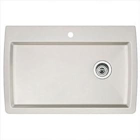 Diamond Super Single Bowl Drop-In Kitchen Sink Finish: Biscotti