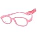 AQWANO Kids Optical Glasses Frames with Clear Lens Silicone No Screw Bendable Eyeglasses for Girls Boys (Square-Pink)
