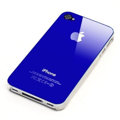 Dark Blue Replicase Hard Air Crystal Jacket Luminosity Case for iPhone 4 (Works with Verizon iPhone)