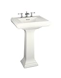 Memoirs Pedestal Bathroom Sink with 4 or 8 Centers and Overflow Finish: White, Size: 8 Centers