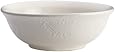 BonJour Dinnerware Paisley Vine 9-Inch Stoneware Round Serving Bowl, Cream