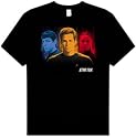 Star Trek 2009 Movie TELEPORT TRIO Adult Black T-shirt Tee