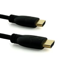 Basic 3m High Speed HDMI Cable with Ethernet - (1.4a Version, 15.2Gbps) HDMI TO HDMI CABLE WITH ETHERNET COMPATIBLE WITH 1.3a,1.3b,1.3c,1080P,2160p BOX,FULL HD LCD,PLASMA & LED TV's AND ALSO SUPPORTS 3D TVS - Black
