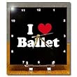 I Love Ballet - 6x6 Desk Clock