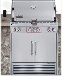 Weber gas bbq grills Summit S-460 Built-In Propane gas bbq grill W/ Rotisserie & Smoker