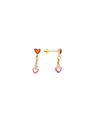 Childrens Heart Earrings