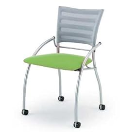 【クリックで詳細表示】ITOKI(イトーキ) プリエ2チェア(背グレー) ピーグリーン KF-110H-Z5L7T5： 文房具・オフィス用品