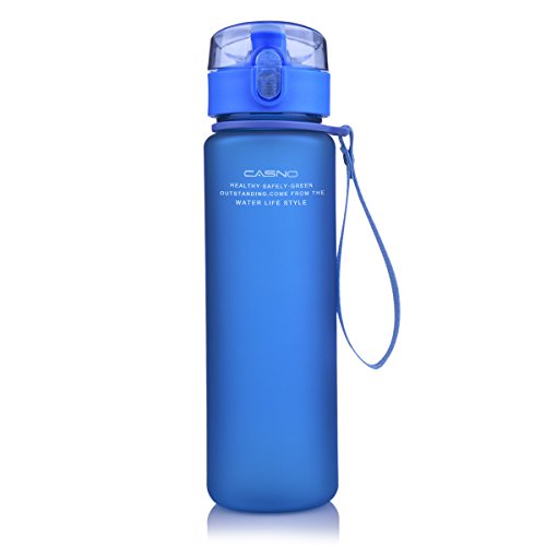 Water Bottle, 18Oz 500ml Sports Water Bottle with Leak Proof Sports Bottle Flip Top Plastic Bottle BPA-Free Water Bottle For Gym, Yoga, Running, Cycling Outdoors Water Bottle