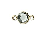 57700 4mm Gold-Plated Channel Link Black Diamond