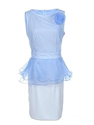 Sleeveless Peplum Sheath  Dress