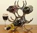 Kitchen & Housewares : 9 Bottle cast and polished solid aluminium wine rack