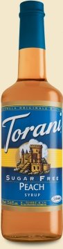 Torani Sugar Free Peach Syrup (750 ml) by Torani