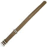 Zulu Ballistic Nylon Strap (20mm, 5-Ring, Sand)
