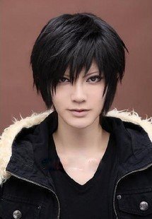 Durarara Izaya Orihara Cosplay Costume Short Black Wig