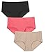 Liqqy Women's Quick Drying Invisible Hipster Briefs 3-pack